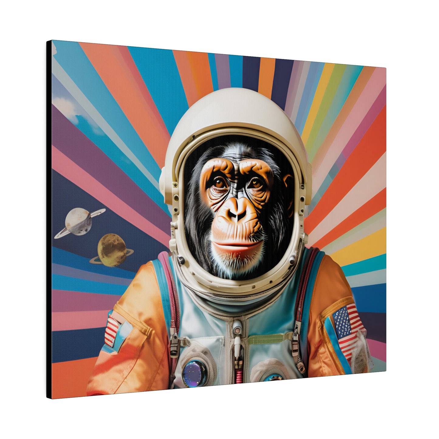 Matte Canvas, Stretched, Belicon Simio Astronauta