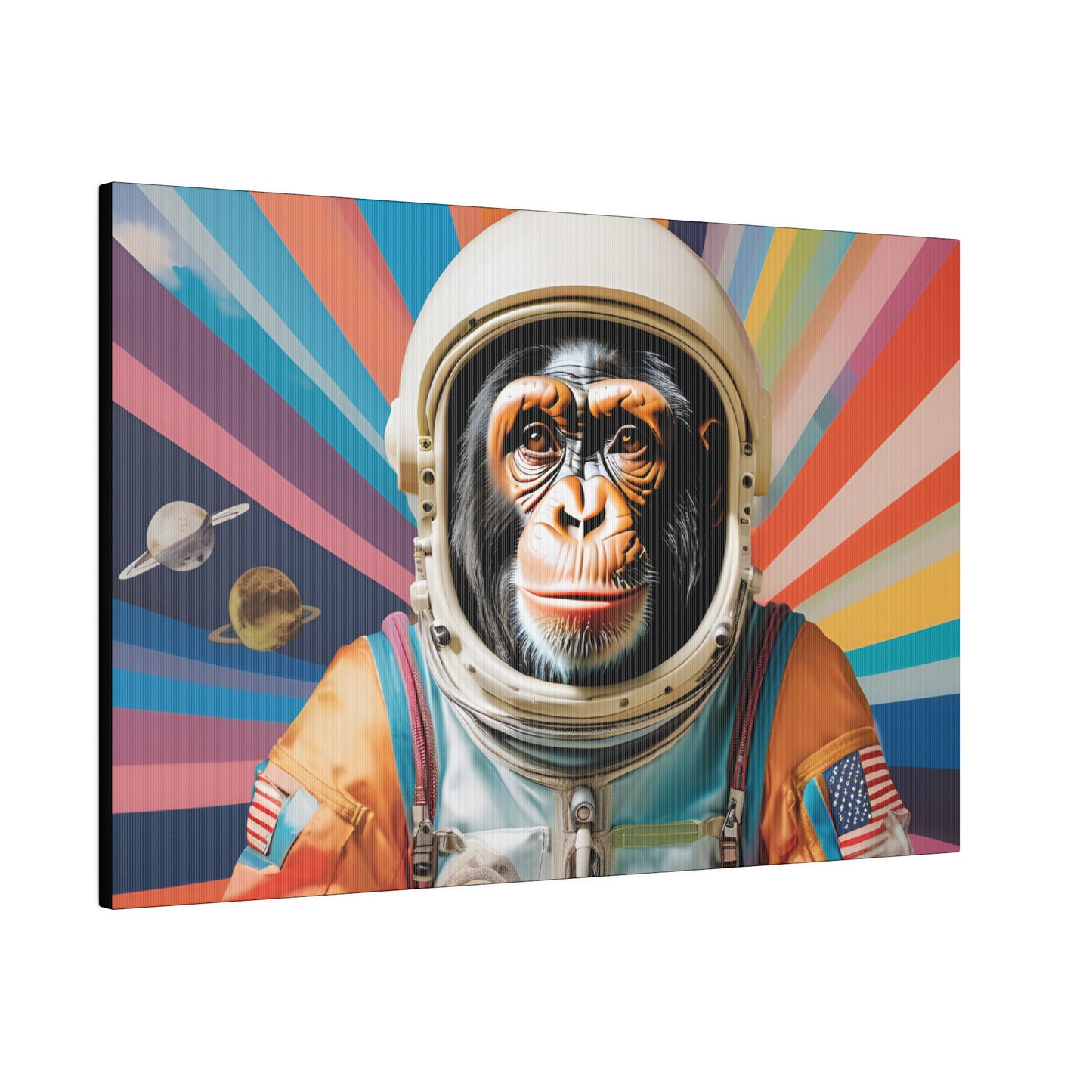 Matte Canvas, Stretched, Belicon Simio Astronauta