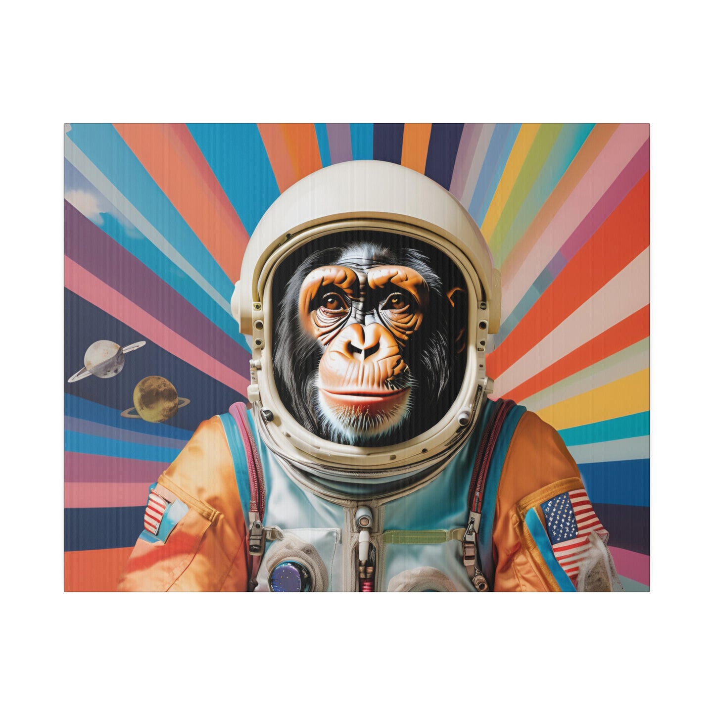 Matte Canvas, Stretched, Belicon Simio Astronauta