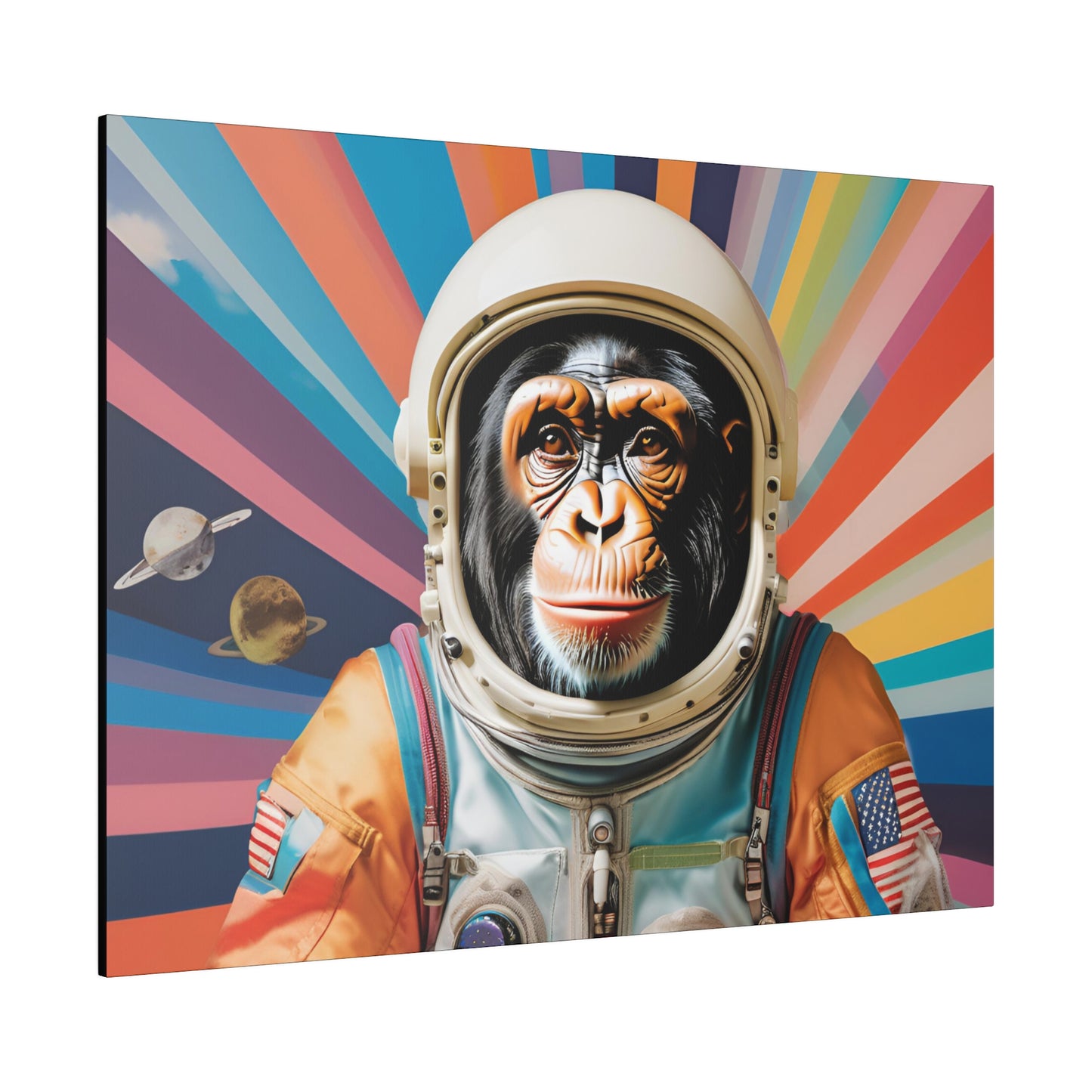 Matte Canvas, Stretched, Belicon Simio Astronauta