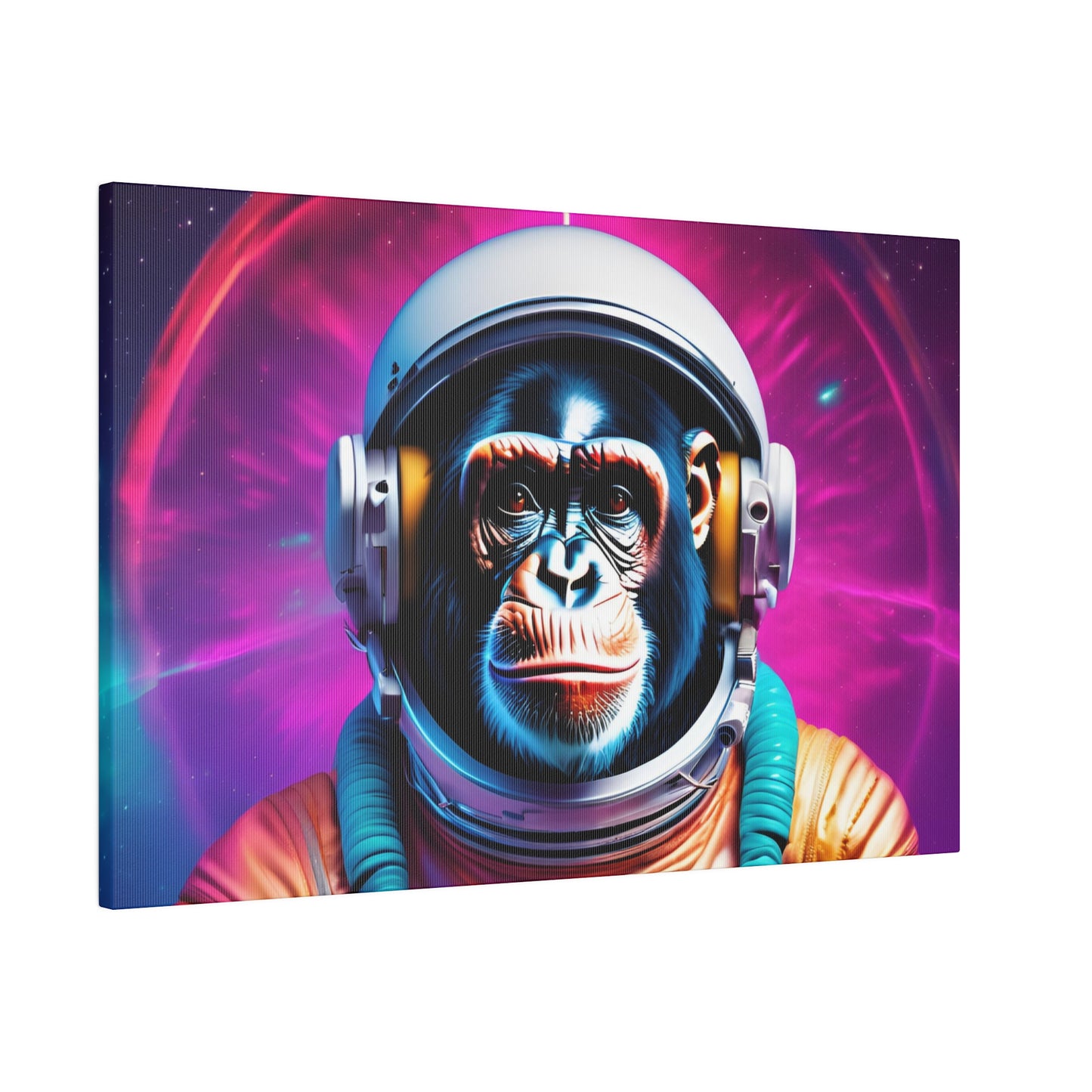 Copy of Matte Canvas, Stretched, Belicon Simio Astronauta