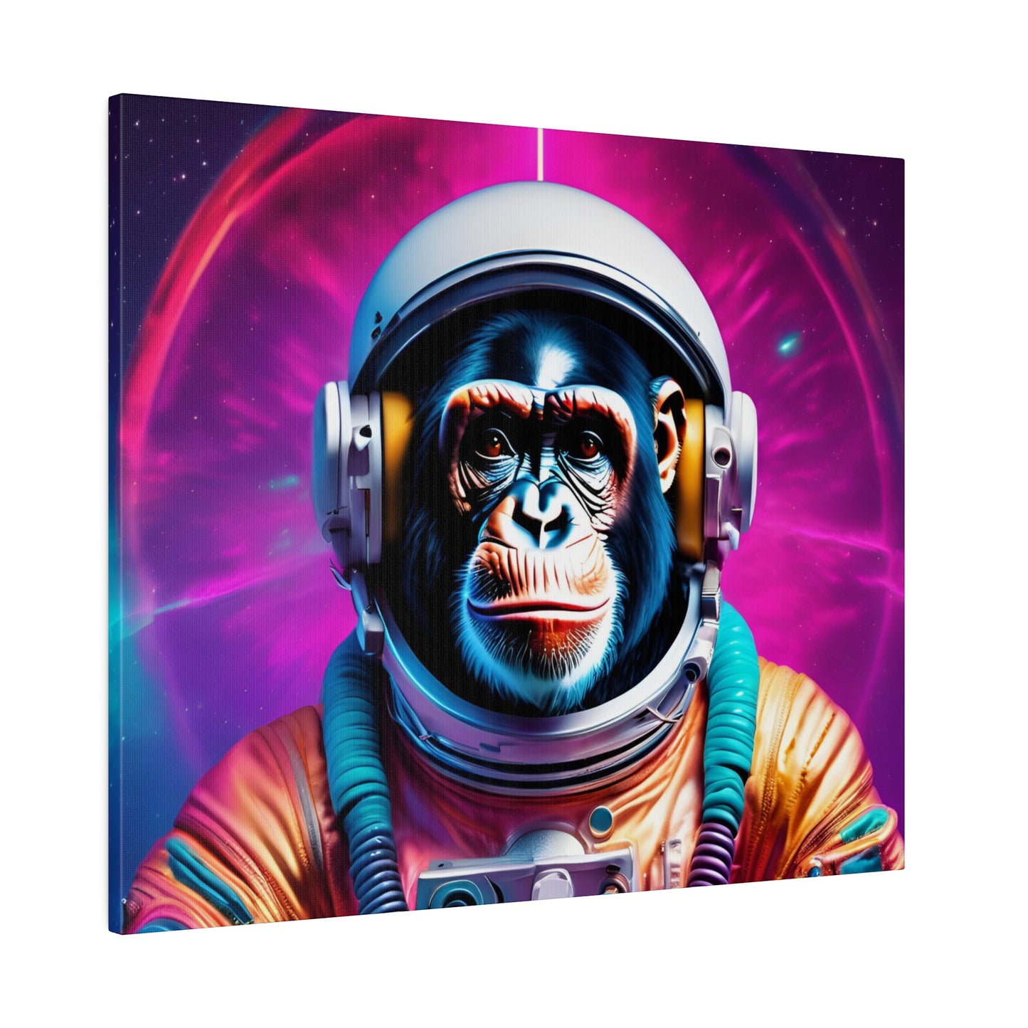 Copy of Matte Canvas, Stretched, Belicon Simio Astronauta