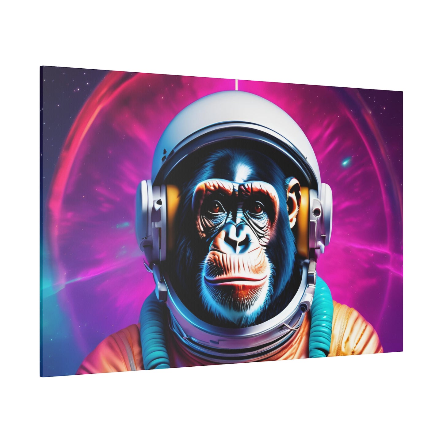 Copy of Matte Canvas, Stretched, Belicon Simio Astronauta