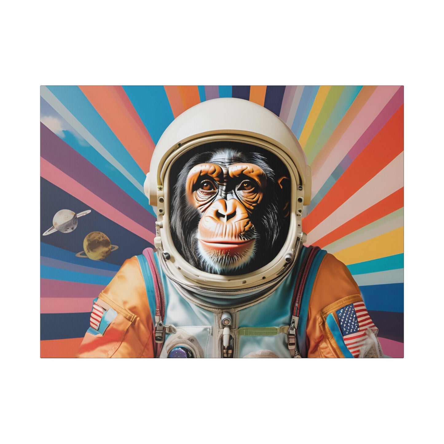 Matte Canvas, Stretched, Belicon Simio Astronauta