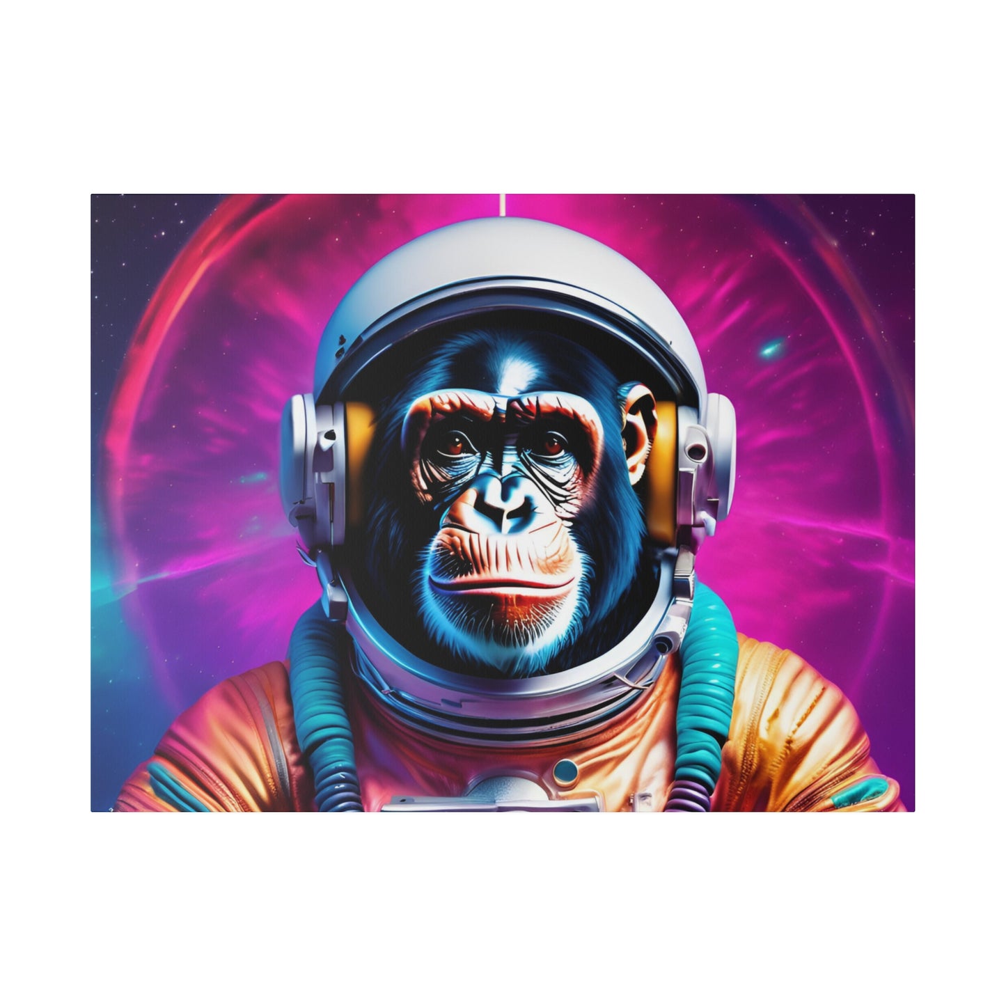 Copy of Matte Canvas, Stretched, Belicon Simio Astronauta