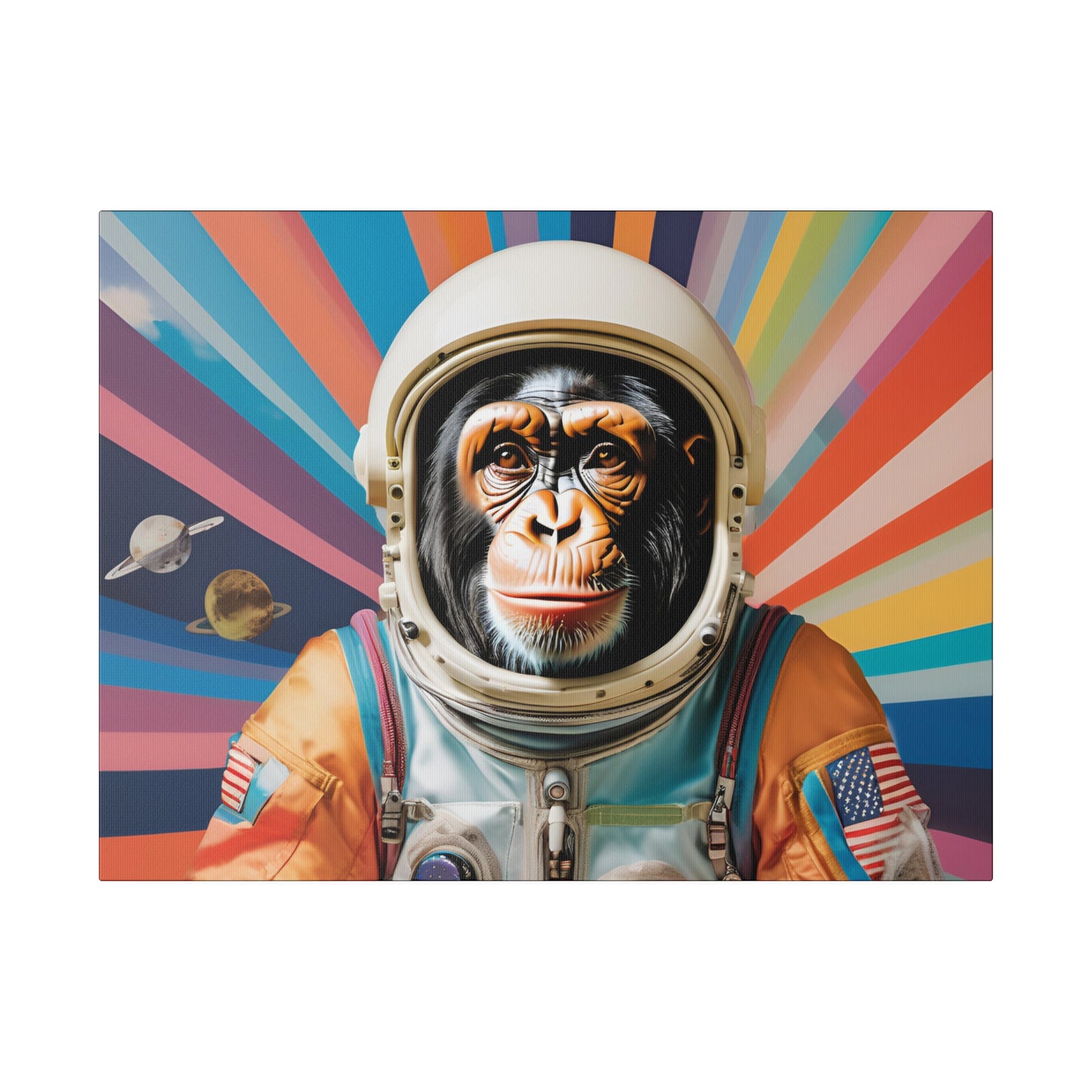 Matte Canvas, Stretched, Belicon Simio Astronauta