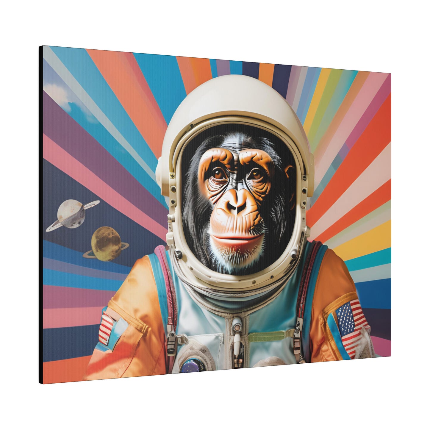 Matte Canvas, Stretched, Belicon Simio Astronauta